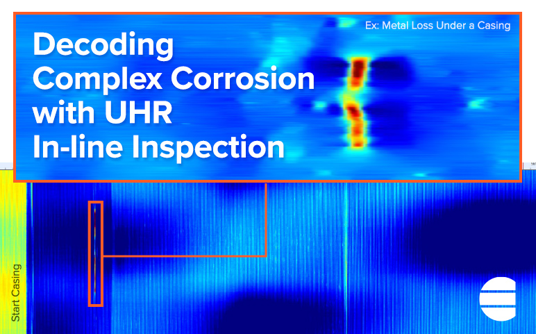 ENTEGRA ultra high resolution inline inspection data image showing complex corrosion