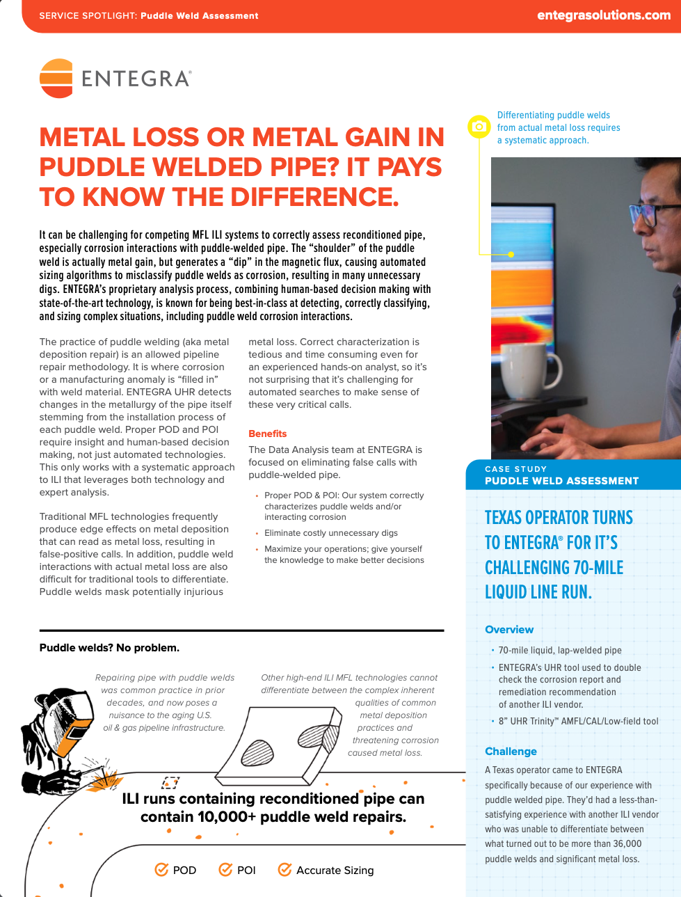 Puddle welds flyer cover